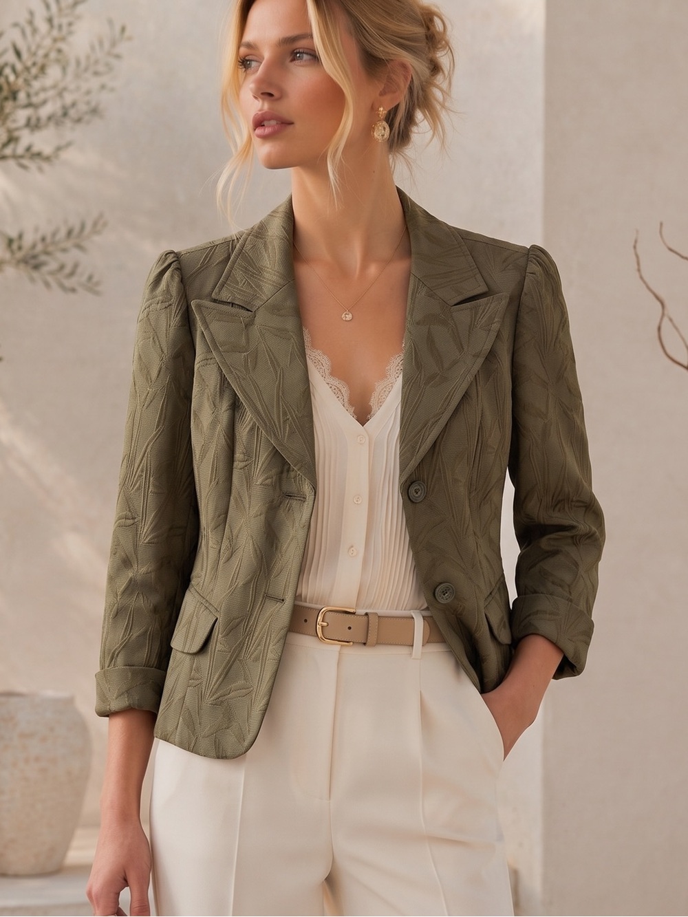 VINTAGE WORTHINGTON 3/4 Puff Sleeve Blazer